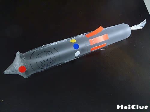 ビニールロケット〜走り回って楽しめる手作りおもちゃ〜