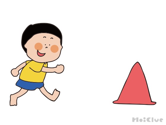 コーンかけっこ〜トラックを走るのが難しい子にオススメの遊び〜