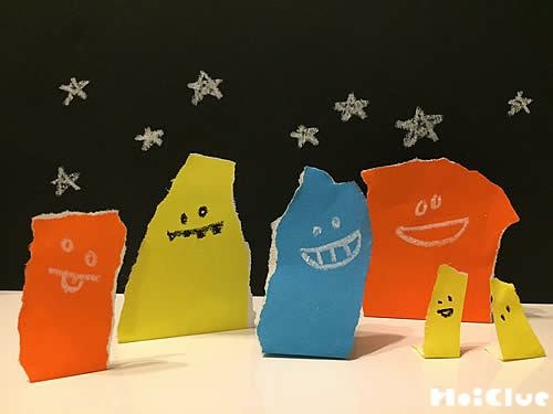 びりびりオバケ〜折り紙1つで楽しみ方いろいろ！オバケ〜