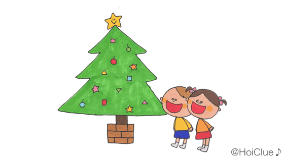 ぺたぺたクリスマスツリー〜みんなで楽しむクリスマス製作遊び〜