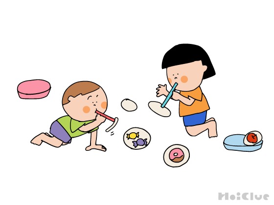 おやつはなあに？～手作りおもちゃでおもしろゲーム遊び～