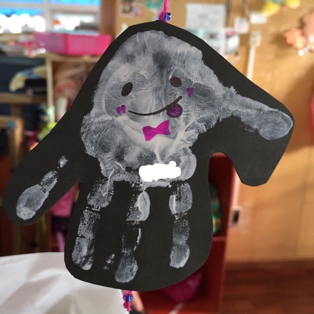 【みんなの投稿】手形のおばけ１～２歳児