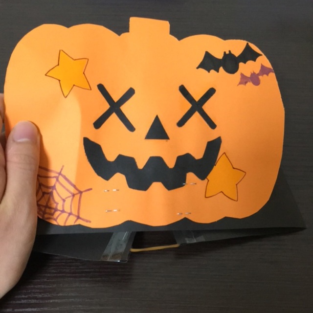 【みんなの投稿】【おばけかぼちゃのお面】