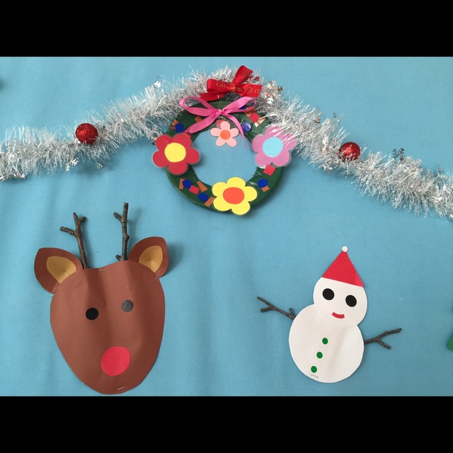 【みんなの投稿】小枝でトナカイさんと雪だるま