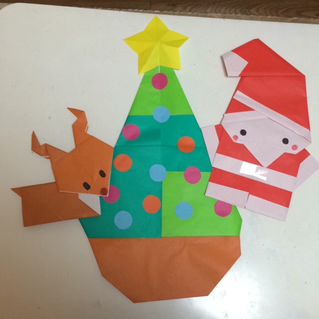 【みんなの投稿】折り紙サンタ&トナカイ