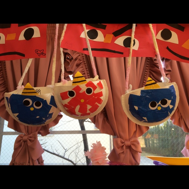 【みんなの投稿】2歳児 節分製作