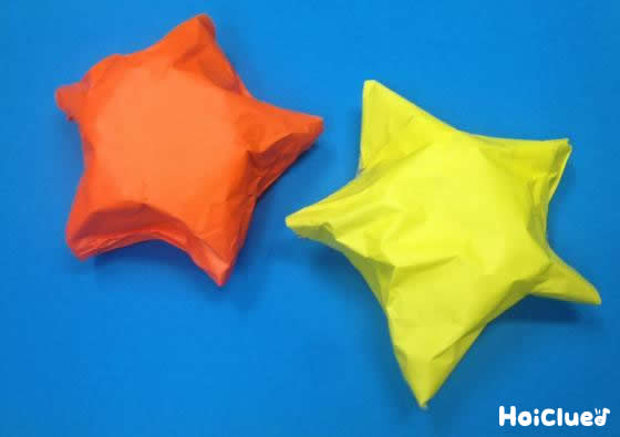 ふかふかおほしさま〜たった1枚の新聞紙でできちゃう、手作りおほしさま〜