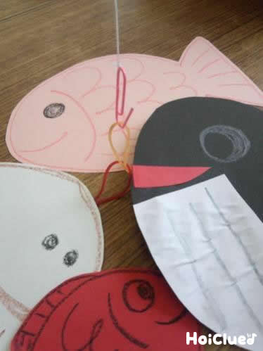 めざせ大物！画用紙の魚釣り〜身近なもので楽しむ製作あそび〜
