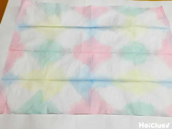 【製作技法】染め紙〜イメージ広がる製作あそび〜