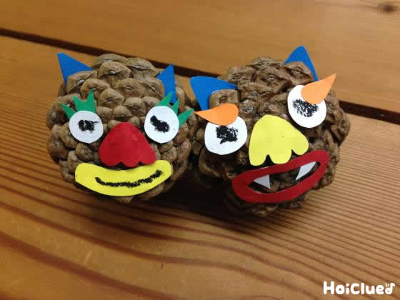 まつぼっくりシーサー〜自然の素材をまるごといかした製作あそび〜