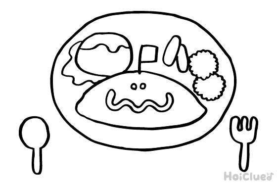 【ぬりえ】お皿〜ノーマルバージョン〜