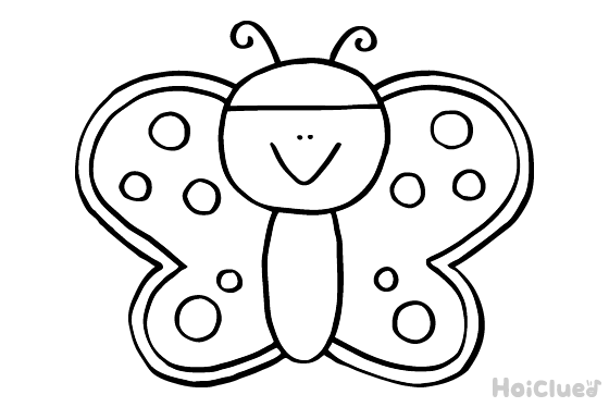 【ぬりえ】ちょうちょ〜ノーマルバージョン〜