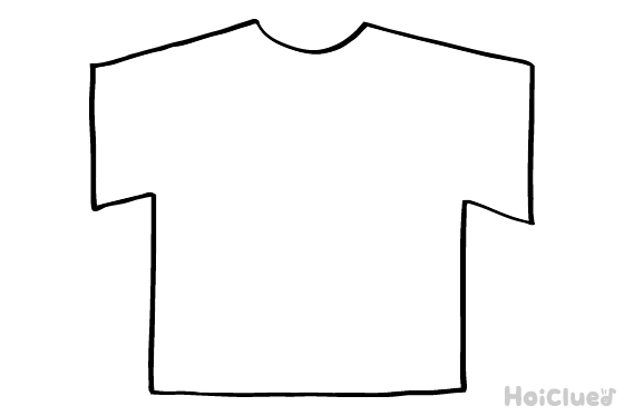 【ぬりえ】Tシャツ〜アレンジバージョン〜