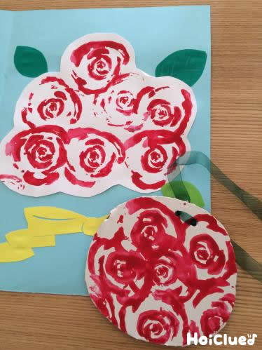 やさいdeぺったんスタンプ〜野菜のヘタでお花スタンプ〜