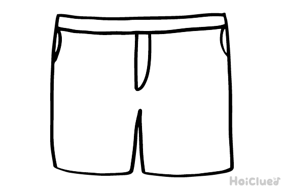 【ぬりえ】ズボン