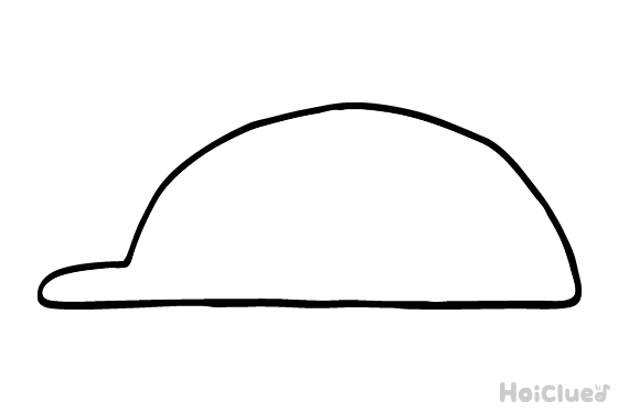 【ぬりえ】ぼうし