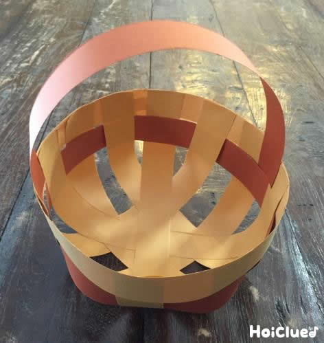 自分だけのオリジナルかご作り〜材料1つで楽しめる製作遊び〜