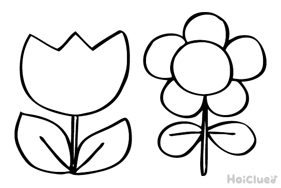 【ぬりえ】お花〜ノーマルバージョン〜