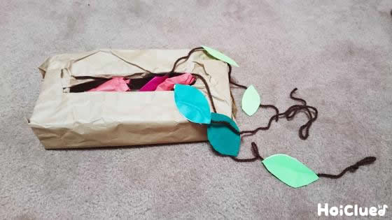 なんちゃっておいもほり〜ティッシュの空き箱で楽しめる製作遊び〜