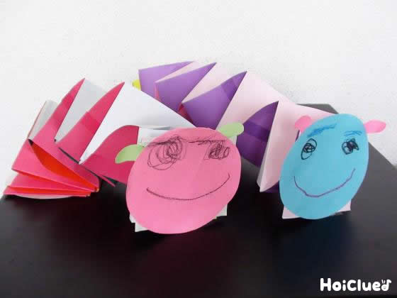 ムクムク！しゃくとり虫〜伸び縮みが楽しい、動く手作りおもちゃ〜