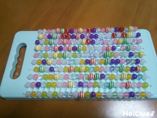 キラキラビーズハープ〜音の出る手作りおもちゃ♪〜