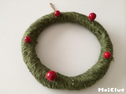 くるくるクリスマスリース〜毛糸で楽しむ製作遊び〜