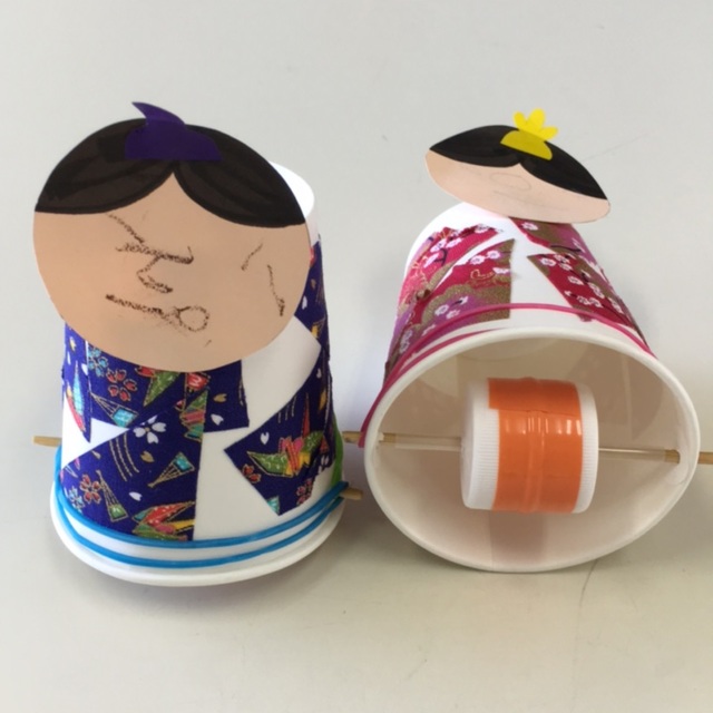 【みんなの投稿】【動く紙コップひな人形】