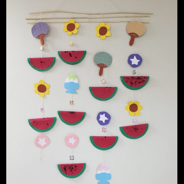 【みんなの投稿】夏の壁飾り