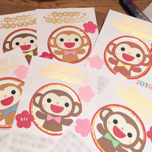 【みんなの投稿】2016 年賀状 申年