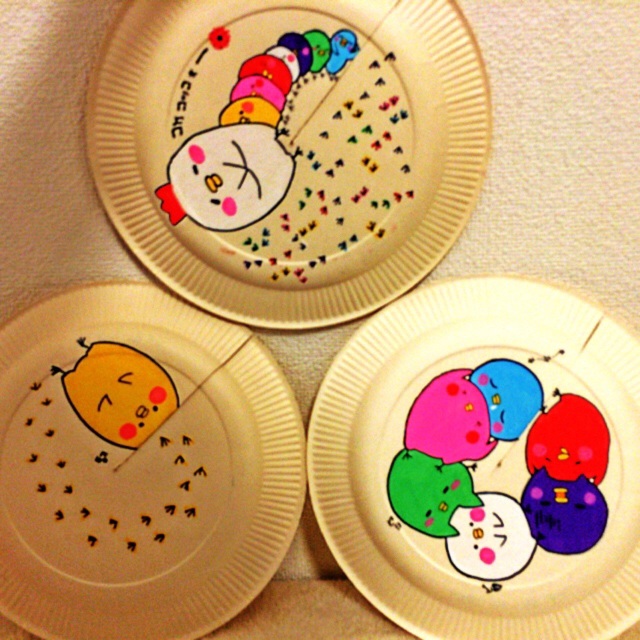 【みんなの投稿】【紙皿 ペープサート】