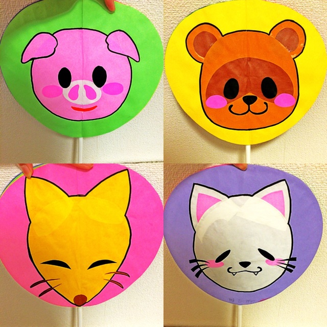 【みんなの投稿】【うちわ ペープサート】