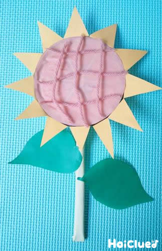太陽みたいな立体ひまわり〜夏にぴったりの製作遊び〜