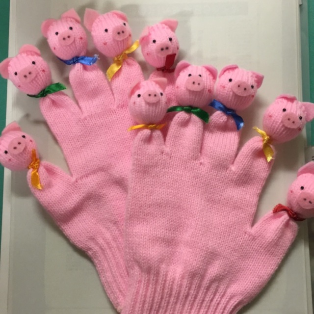 【みんなの投稿】こぶたの指人形