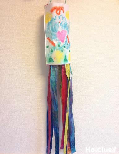 ふんわりなびく にじみ絵吹き流し〜色彩豊かな七夕製作〜