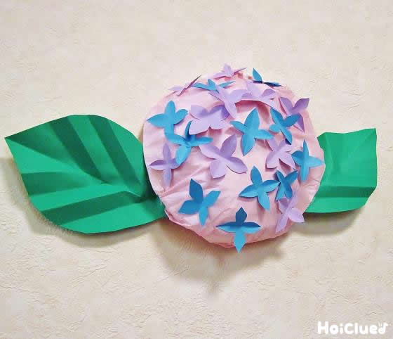 まんまるあじさい〜アレンジいろいろ！梅雨にぴったり製作遊び〜