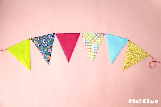 フラッグガーランド〜折り紙で楽しむ手作り部屋飾りアイデア〜