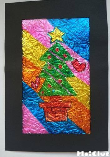 キラキラステンドグラス〜身近な材料で作るクリスマス飾り〜