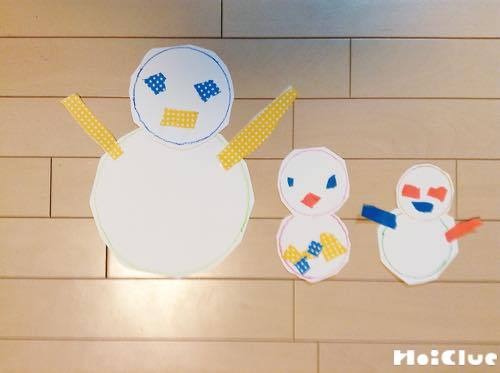 まるがたくさん！ゆきだるま〜身近な発見から楽しめるお絵描き遊び〜