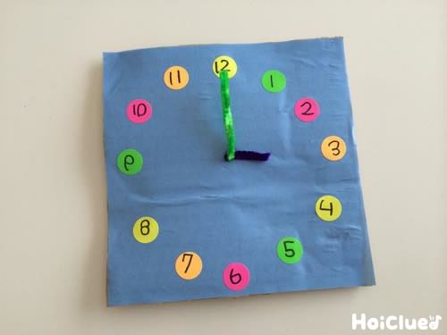 チクタク時計〜時間や数を身近に感じることのできる製作遊び〜