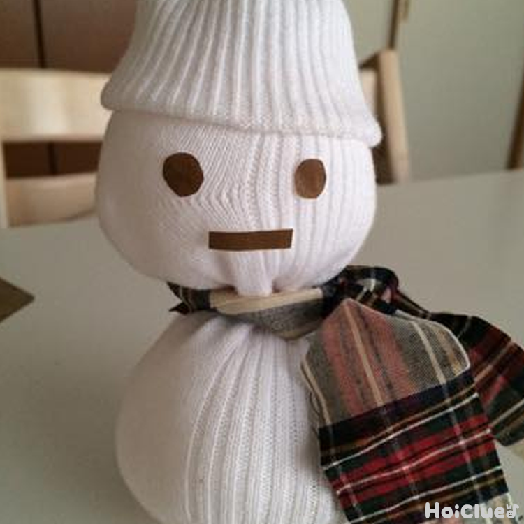 くつしたのゆきだるま〜針も糸も使わない手作り人形〜