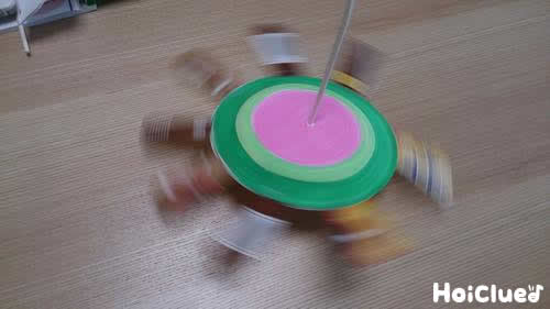 お花こま〜廃材を組み合わせて作るコマ〜