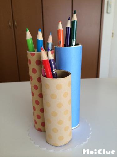 段々えんぴつ立て〜プレゼントにもぴったりの製作あそび〜