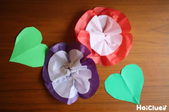 ふわふわアサガオ〜夏にぴったりの製作遊び〜