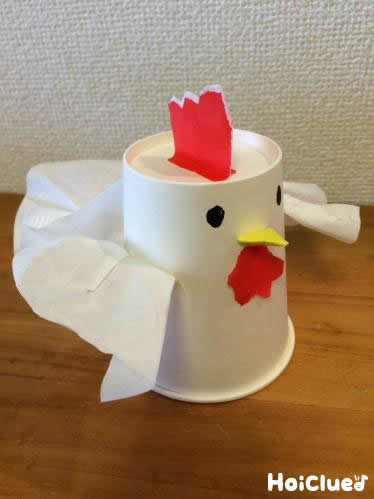 コケコッコー！手乗りにわとり〜意外な素材を組み合わせた手作りマスコット〜
