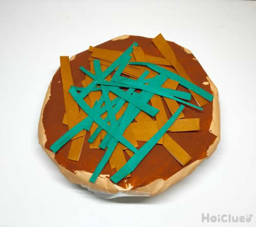 ソースたっぷり！まんまるお好み焼き〜ごっこ遊びにもってこいの製作遊び〜