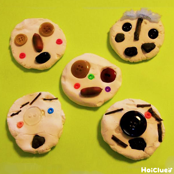 いろんな顔、大集合！〜素材の味を楽しむ製作遊び〜