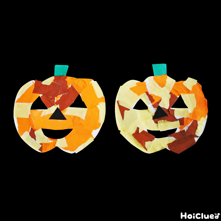 お面にも壁面にもなるカボチャの飾り〜ハロウィン時期に楽しめる製作遊び〜 お面にも壁面にもなるカボチャの飾り〜ハロウィン時期に楽しめる製作遊び〜