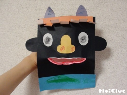 紙コップでパクパク鬼〜作って楽しい手作り人形〜
