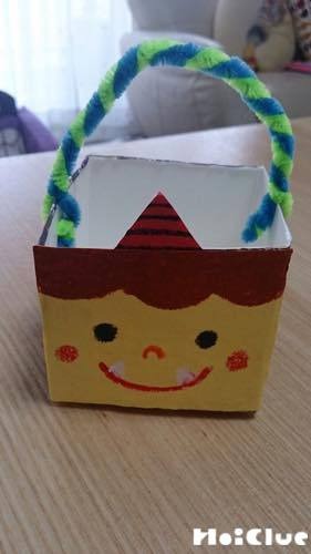 おにのお顔の豆入れ〜豆まきにもってこいの製作遊び〜