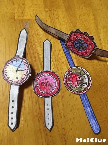 腕にキラリ☆オリジナルの腕時計〜あこがれを形にしちゃう製作遊び〜